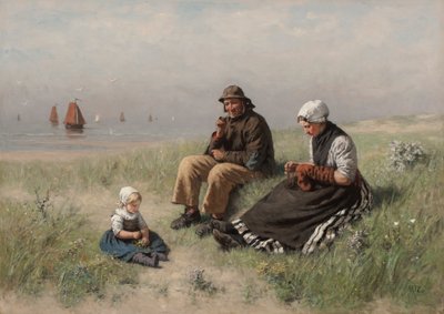 Na piasku w Scheveningen autorstwa David Adolph Constant Artz