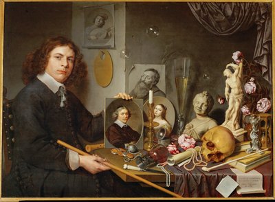 Vanitas, Autoportret Davida Bailly