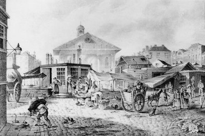 Targ w Covent Garden, 1824 autorstwa David Barber