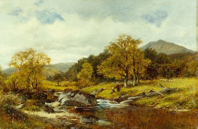 Na brzegu (olej na płótnie) autorstwa David Bates