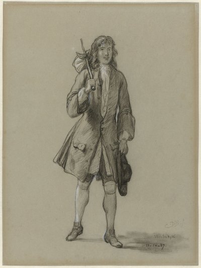 Ferdinand Huyck wraca z zagranicy. Ilustracja do książki o tym samym tytule autorstwa Jacoba van Lennepa autorstwa David Bles