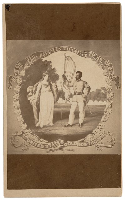 "Rather Die Freemen, than Live to Be Slaves", ok. 1864 (druk) autorstwa David Bustill Bowser