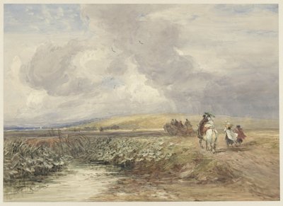 Krajobraz z podróżnikami autorstwa David Cox (I)