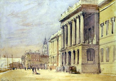 Nabrzeże Izby Celnej (akwarela na papierze) autorstwa David Cox