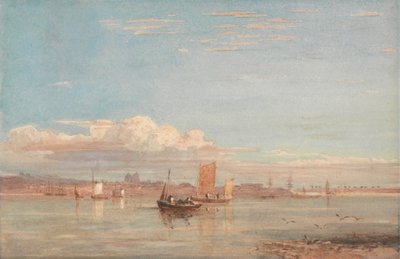 Szpital Greenwich z Woolwich Reach autorstwa David Cox