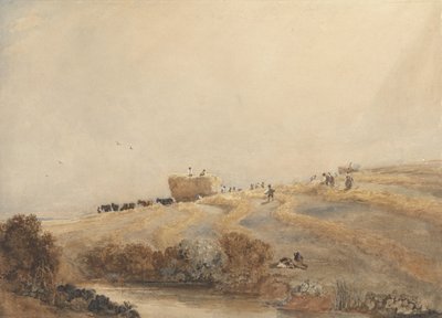 Sianokosy, ok. 1808 (w/c z kolorem nadwozia na papierze grafitowym) autorstwa David Cox