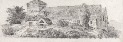 Llanfair Church, Północna Walia za traktat o malarstwie pejzażowym i efekt w akwarelach autorstwa David Cox