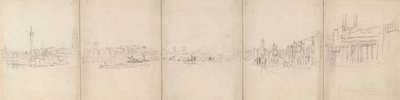 Panorama Old London Bridge autorstwa David Cox