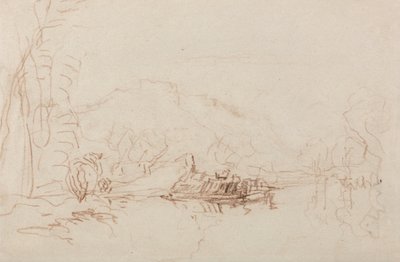 Scena rzeki autorstwa David Cox