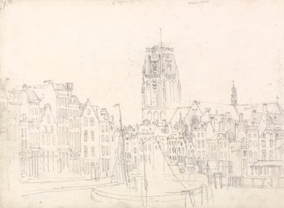 Rotterdam: Kościół św. Wawrzyńca autorstwa David Cox