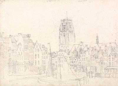Rotterdam: Kościół św. Wawrzyńca autorstwa David Cox