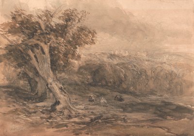 Zamek Warwicka autorstwa David Cox