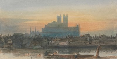 Westminster z Lambeth autorstwa David Cox
