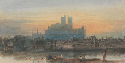 Westminster z Lambeth autorstwa David Cox