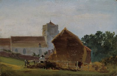 Kościół Wszystkich Świętych, Hastings, 1812. autorstwa David Cox the elder