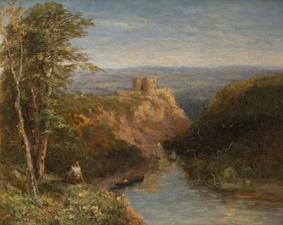 Zamek Cilgerran, Pembrokeshire, 1852. autorstwa David Cox the elder