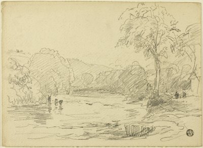Scena rzeki autorstwa David Cox the elder