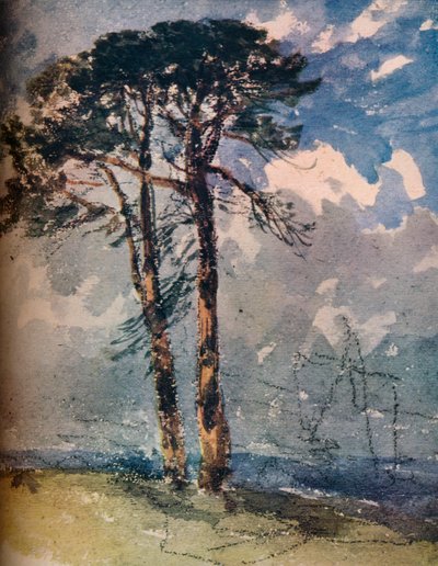 Jodły Szkockie,1805 autorstwa David Cox the elder