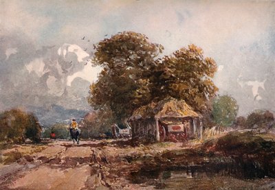 Szopa na wózki, 1841 autorstwa David Cox the elder