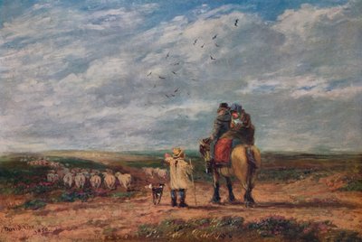 Skrzyżowanie, 1850 autorstwa David Cox the elder