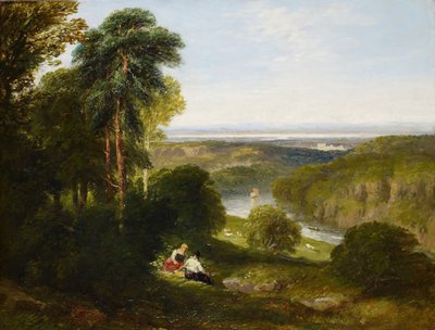 Wyndcliffe, rzeka Wye, 1842. autorstwa David Cox the elder