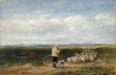 „Pasterz: Powrót stada”, 1850 autorstwa David Cox the elder
