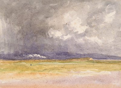 „Pociąg na wybrzeżu”, 1850 autorstwa David Cox the elder