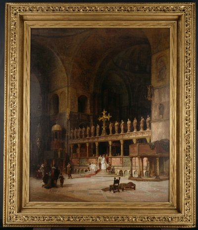 Wnętrze św. Marka, Wenecja, 1869 autorstwa David Dalhoff Neal