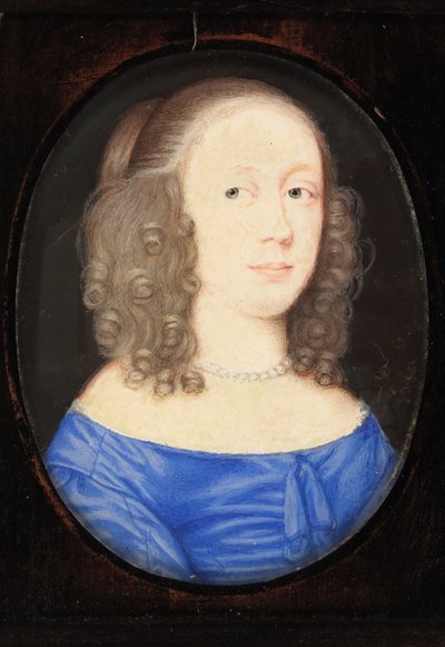 Pani o imieniu Elżbieta Vere, hrabina Klary, 1653 (wc na welinie) autorstwa David Des Granges