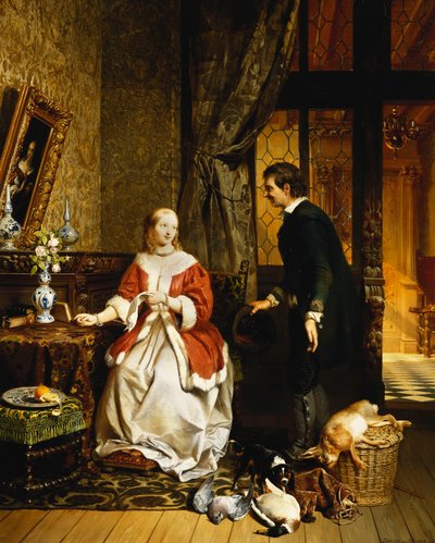 Powrót z Rynku, 1846 autorstwa David Emil Joseph de Noter