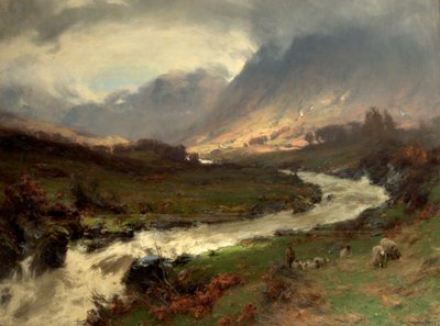 Przerwa w burzy, Glen Lyon, Perthshire, Szkocja, 1891-92 autorstwa David Farquharson