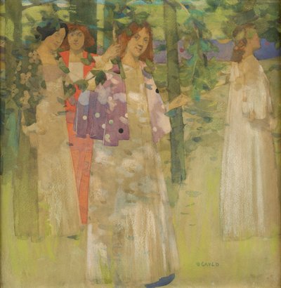 Procesja św Agnieszki (wc na papierze) autorstwa David Gauld