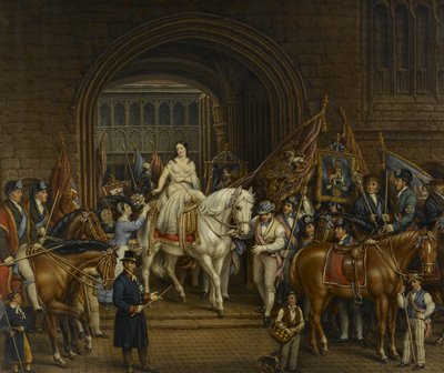 Procesja Lady Godiva z 1829 r., 1867 r autorstwa David Gee