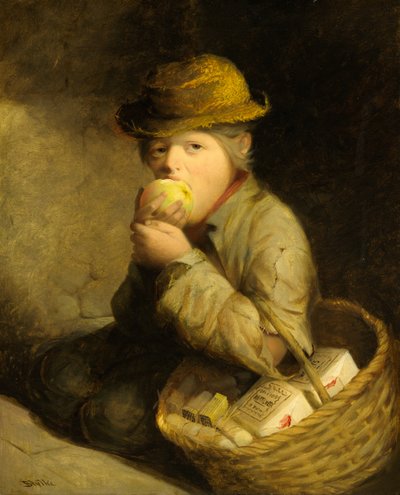 Sprzedawca zapałek, ok. 1859 (olej na płótnie) autorstwa David Gilmour Blythe