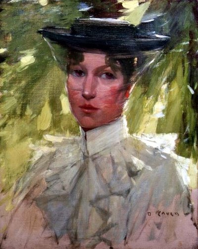 Portret młodej kobiety autorstwa David Gould