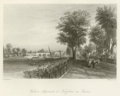 Zachodnie podejście do Kingston-on-Thames autorstwa David Hall McKewan