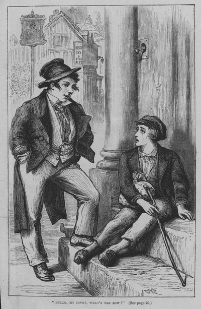 Ilustracja do Olivera Twista autorstwa Charlesa Dickensa (grafika) autorstwa David Henry Friston