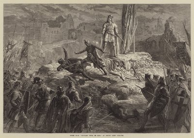 Scena z Ryszarda Coeur de Lion, w Drury Lane Theatre autorstwa David Henry Friston