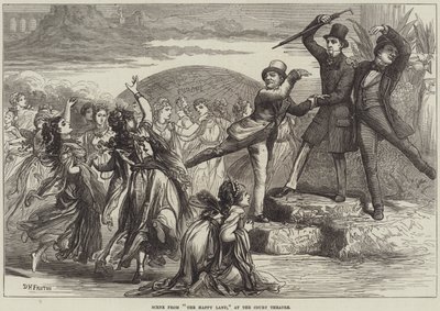Scena z Krainy szczęśliwej, w Teatrze Dworskim autorstwa David Henry Friston