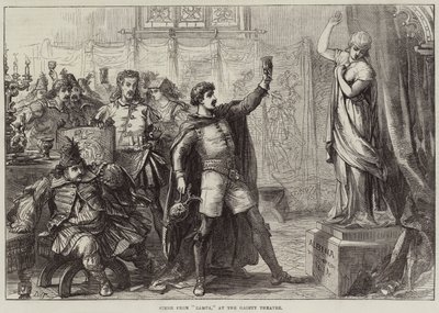 Scena z Zampy, w Gaiety Theatre autorstwa David Henry Friston