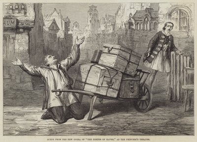 Scena z Nowej Opery Portiera Hawru w Teatrze Księżniczki autorstwa David Henry Friston
