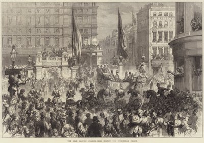 Szach odjeżdżający ze stacji Charing-Cross do Pałacu Buckingham autorstwa David Henry Friston