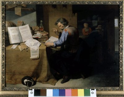 Alchemik, obraz Davida Ryckaerta młodego. autorstwa David III Ryckaert