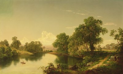 Nad rzeką Esopus, hrabstwo Ulster, NY, 1859 autorstwa David Johnson