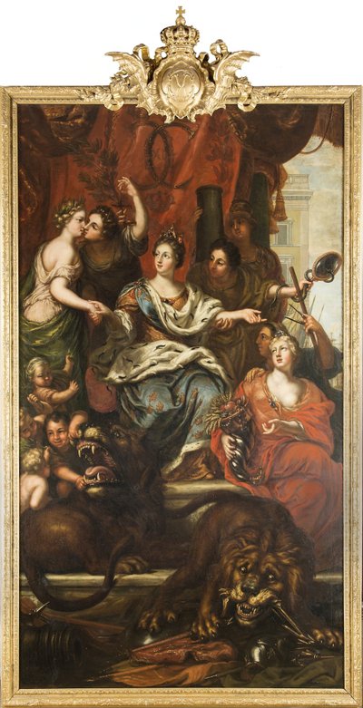 Allegorie über die friedliche Regierung von König Karl XI. autorstwa David Klöcker Ehrenstrahl