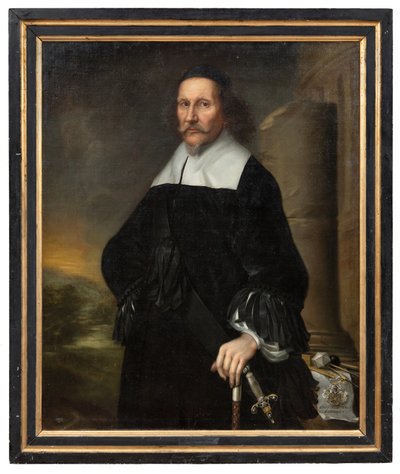 Georg Stiernhielm (1598-1672), antykwariusz państwowy, archiwista państwowy i poeta, 1663 autorstwa David Klöcker Ehrenstrahl