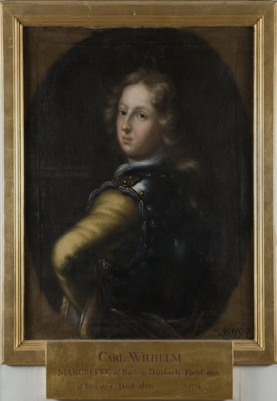 Karol Wilhelm, 1679-1738, margrabia Badenii-Durlach autorstwa David Klöcker Ehrenstrahl