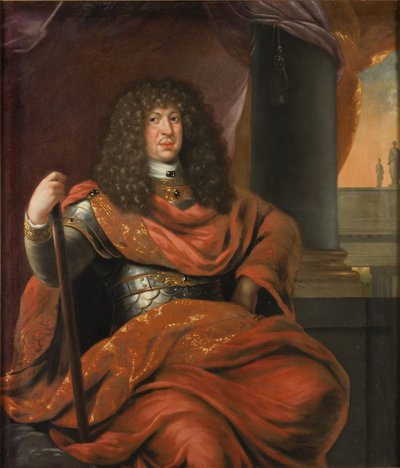 Kristian Albrekt (1641–1694), książę Holstein-Gottorp, żonaty z Fredriką Amalią z Danii autorstwa David Klöcker Ehrenstrahl