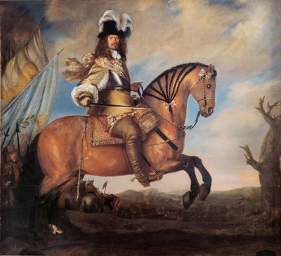 Portret feldmarszałka Carla Gustawa Wrangla 1613-1676, 1652 autorstwa David Klöcker Ehrenstrahl