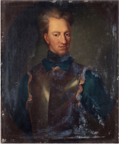 Portret króla Szwecji Karola XII 1682-1718 autorstwa David Krafft von